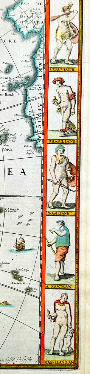 1626 (1676) John Speed Antique Map of America - Beautiful Condition