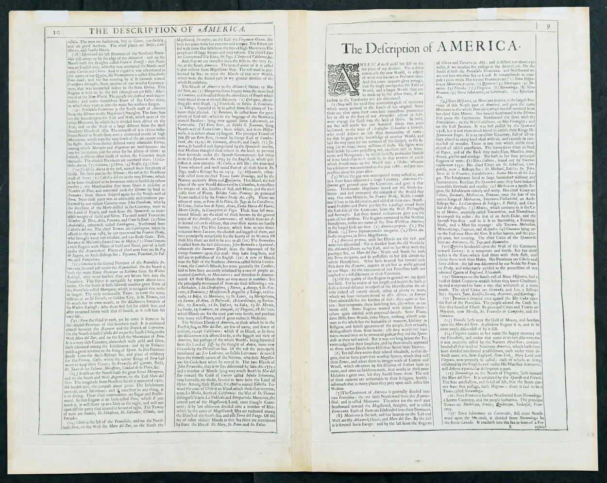 1626 (1676) John Speed Antique Map of America - Beautiful Condition