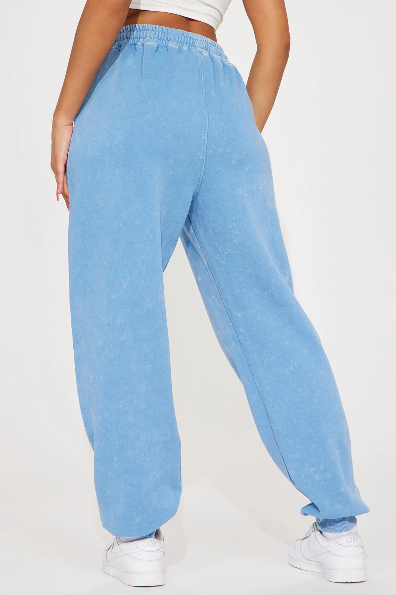 Aaliyah Washed Lounge Jogger - Blue
