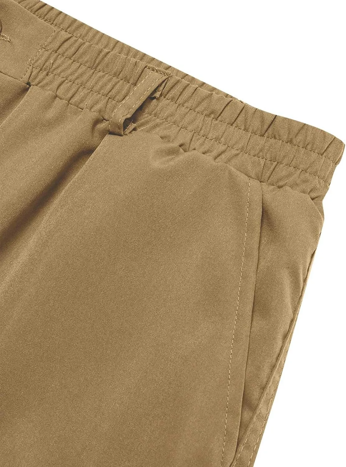 ADHOWBEW Tactical Pants Men Elastic Waist Pockets Relaxed Fit Work Construction Big and Tall Joggers