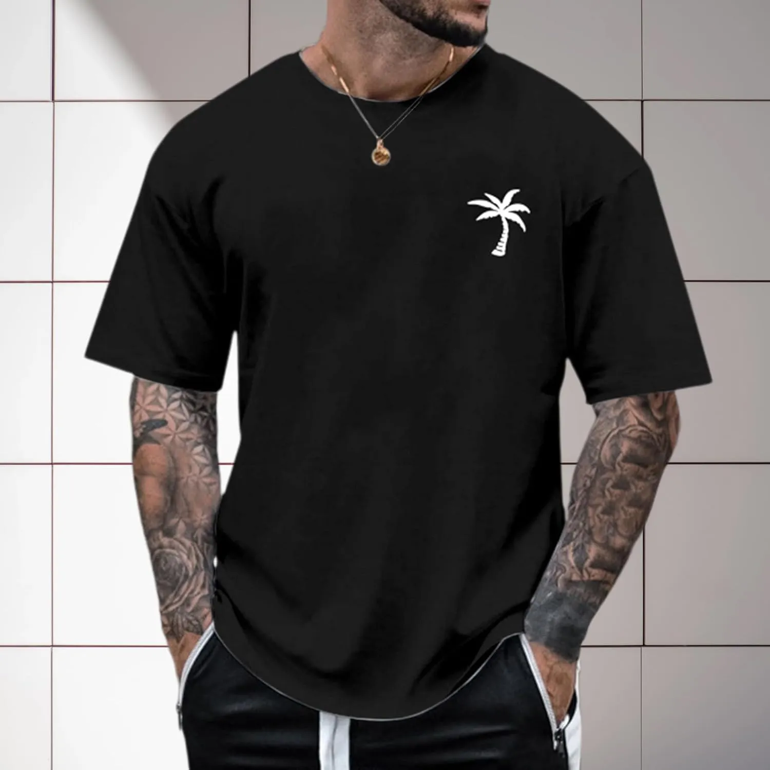 Alalaso Mens T-Shirts Short Sleeve Crew Neck Shirts Casual Loose Fit Tops Athletic Quick Dry Active Tee Shirts for Men