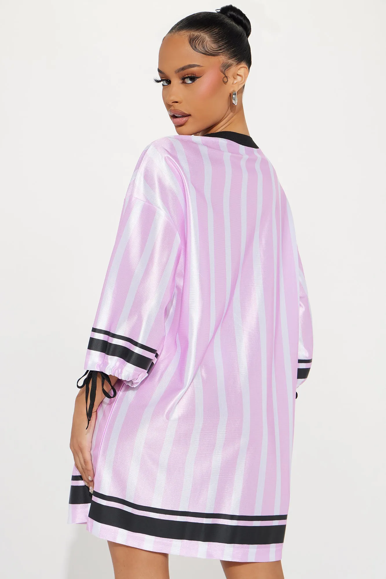 All Heart Jersey Mini Dress - Pink/combo