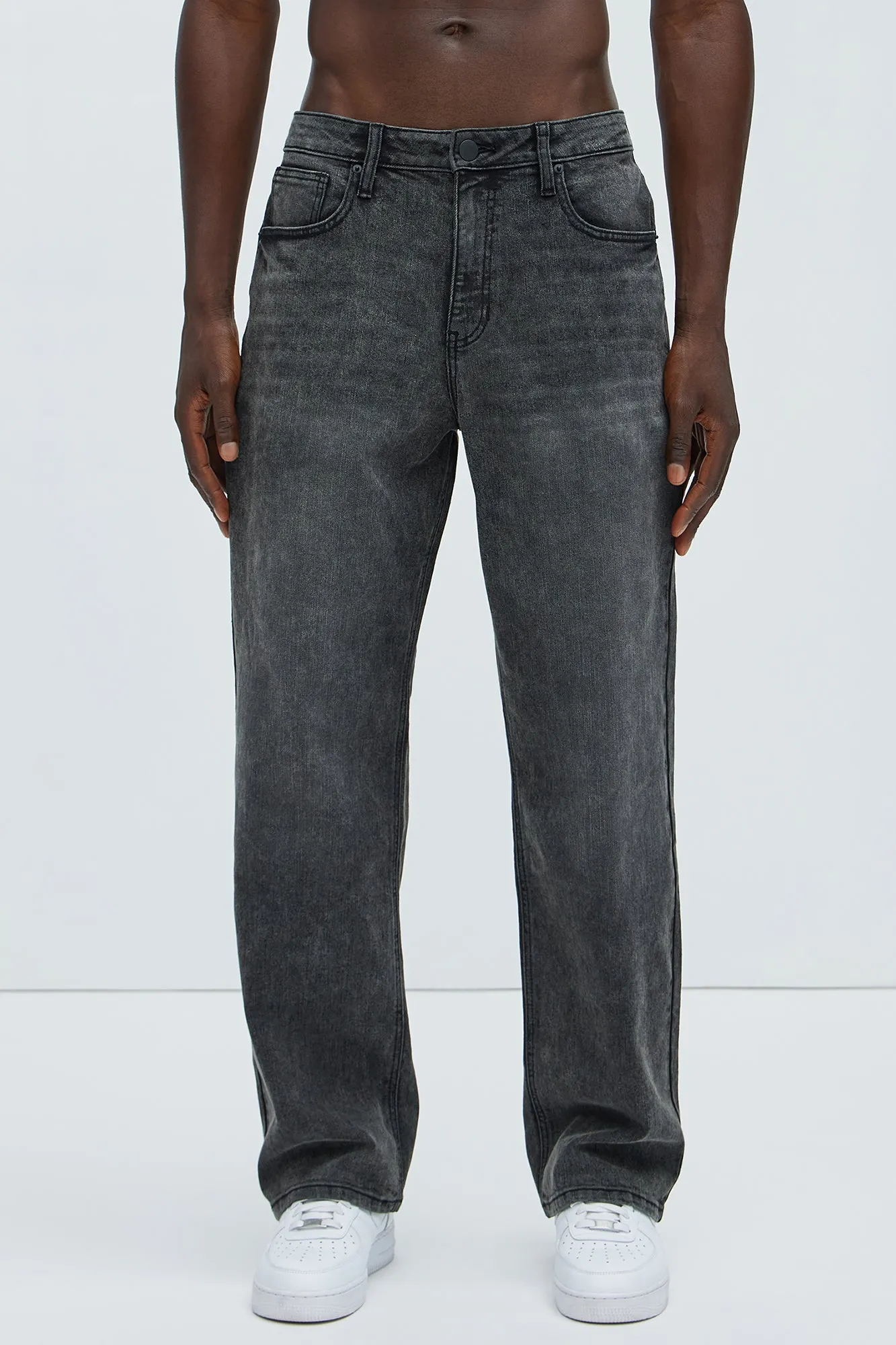 Andrew Straight Jeans - Black Wash