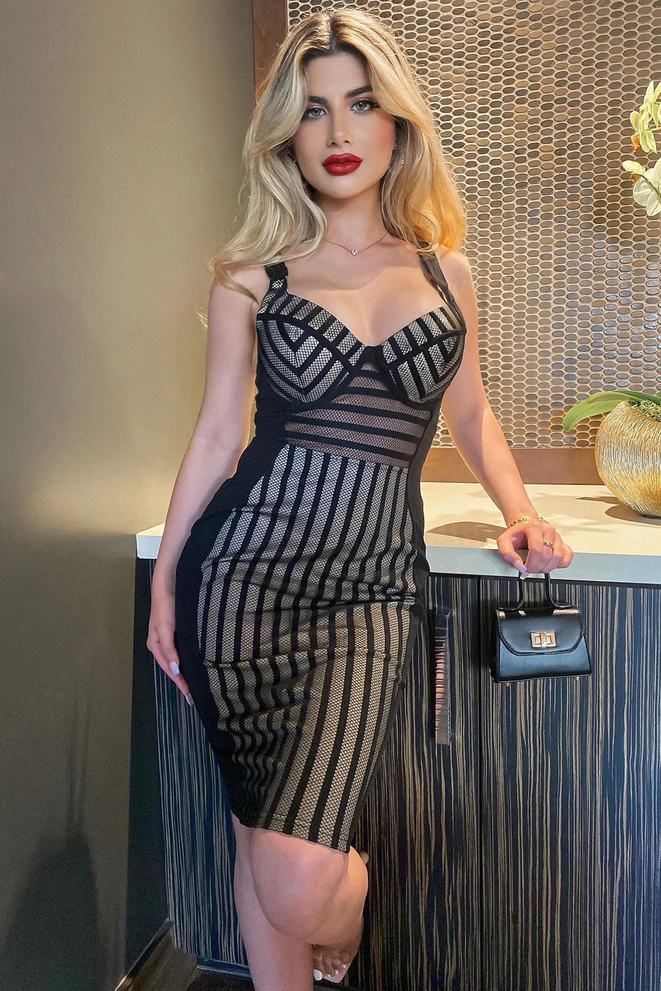 Another Memory Midi Dress - Black