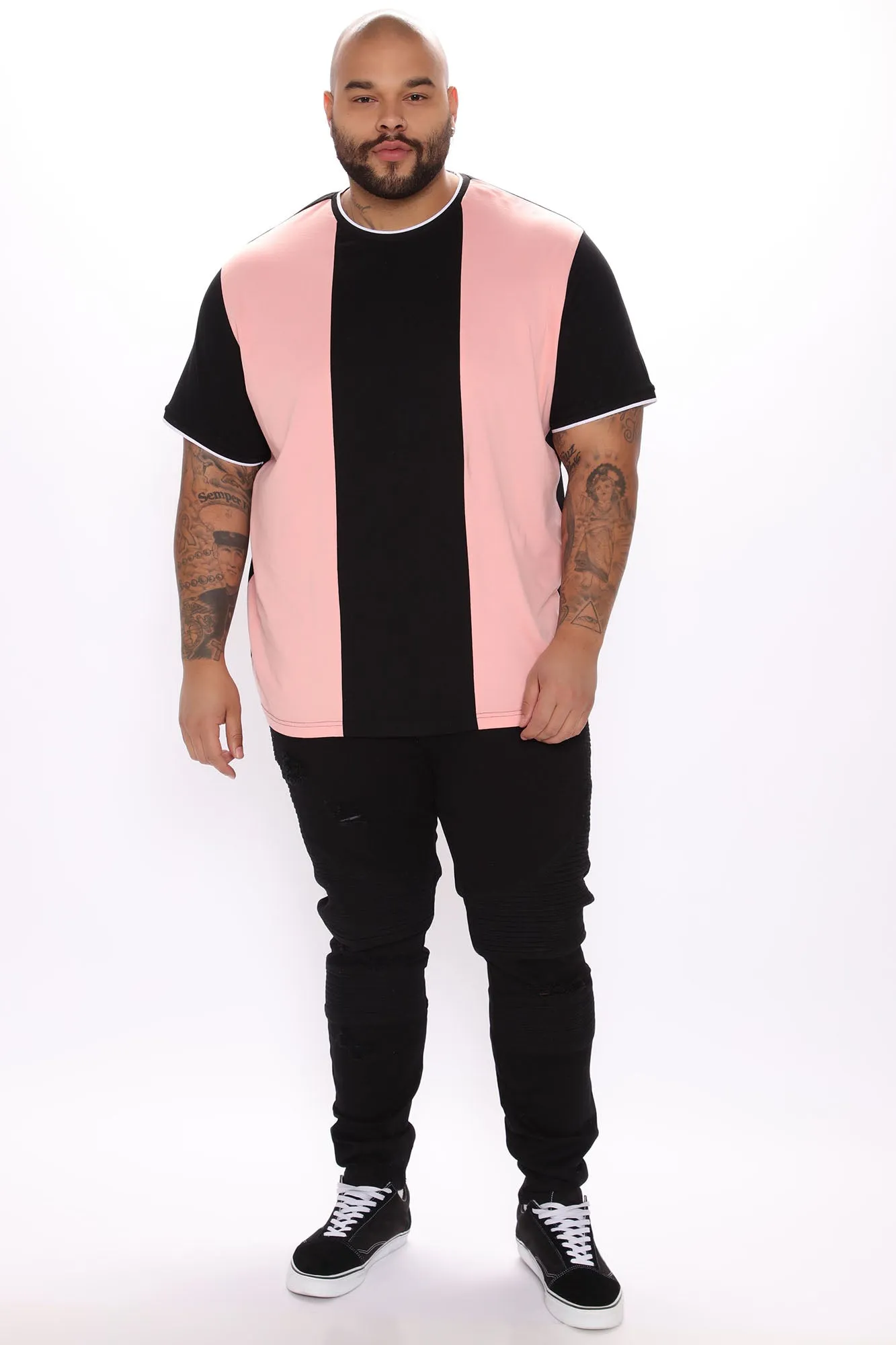 Answer The Call Short Sleeve Tee - Pink/combo