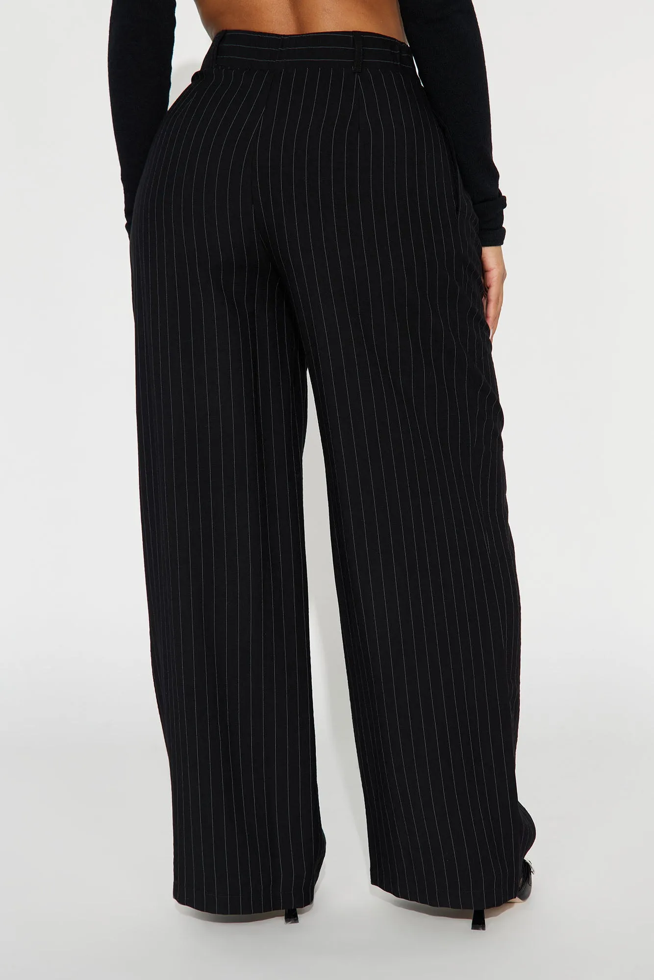 Aris Pinstripe Trouser - Black/combo