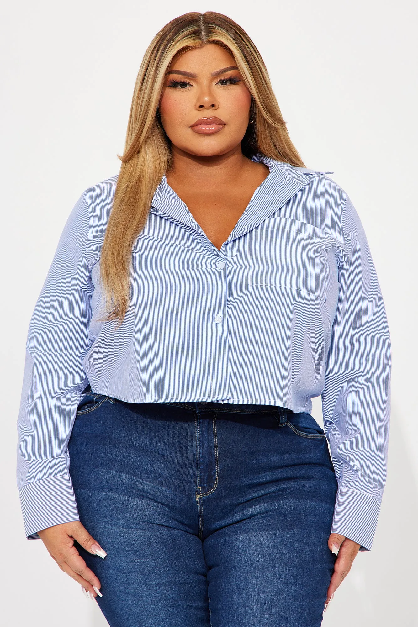 As I Am Striped Shirt - Blue/combo