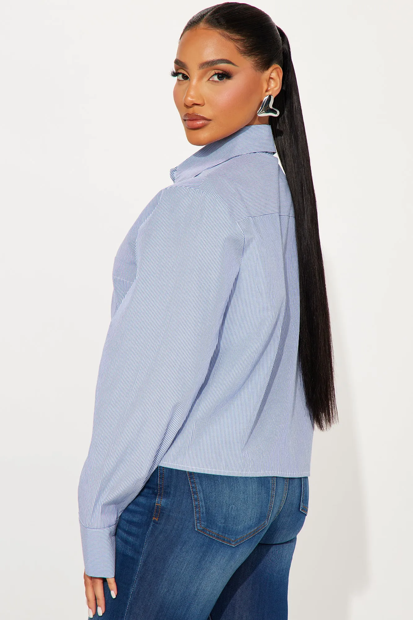 As I Am Striped Shirt - Blue/combo