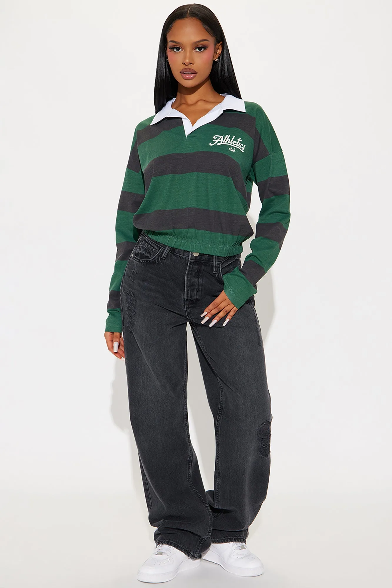 Athletics Club Polo Top - Green