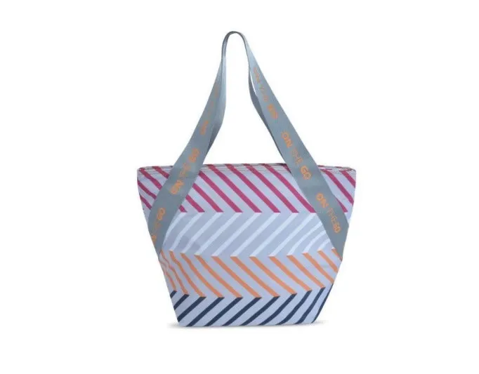 Bolsa portalimentos/Luchbag Tote on the go, en colores flúor.
