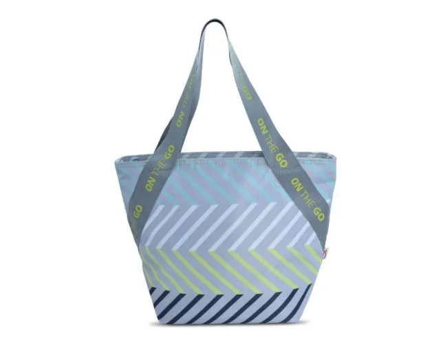 Bolsa portalimentos/Luchbag Tote on the go, en colores flúor.