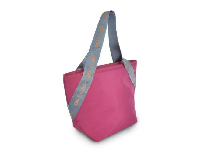 Bolsa portalimentos/Luchbag Tote on the go, en colores flúor.