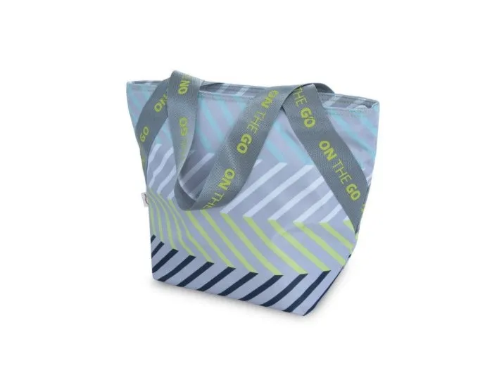 Bolsa portalimentos/Luchbag Tote on the go, en colores flúor.