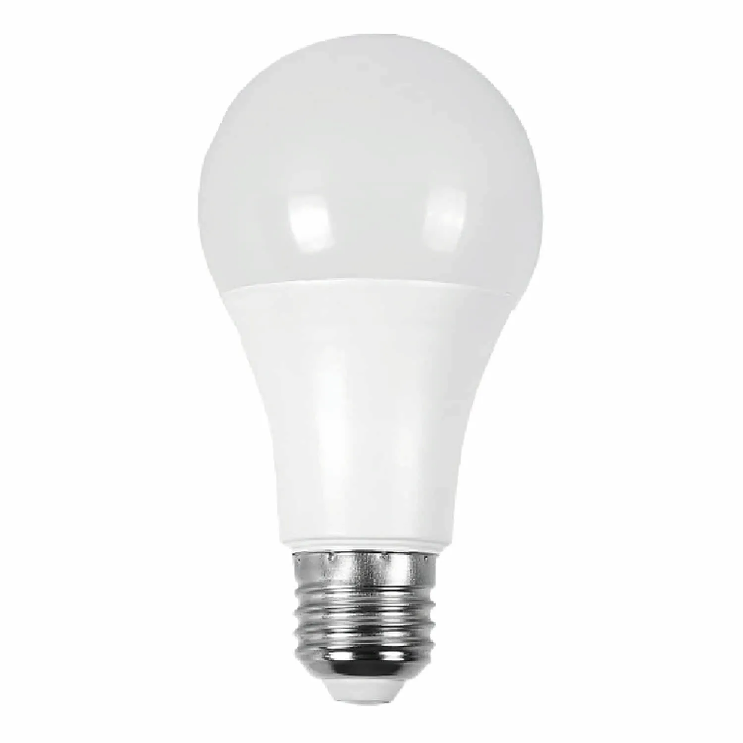 Bombillo LED A19 12W 6500K Luz Fría - Chip SMD 5730, Rosca E27, 1200 Lumens, 60X118mm. Acabado Blanco. Foco.