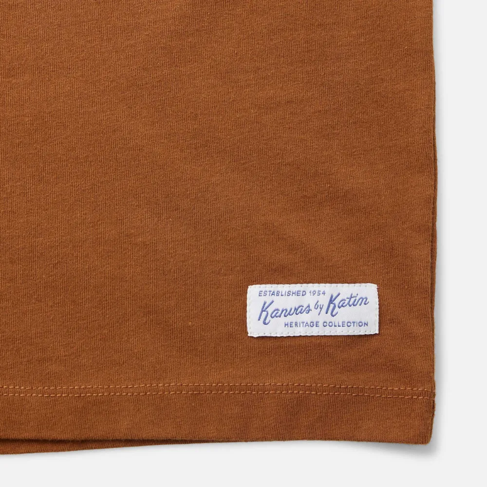 Box Fit Heritage T-shirt Caramel