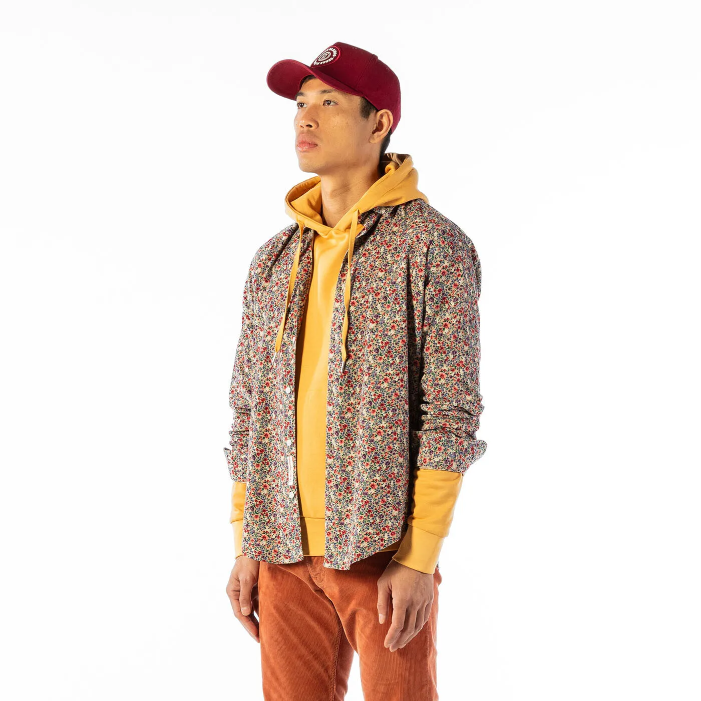 Casquette rouge bordeaux en coton
