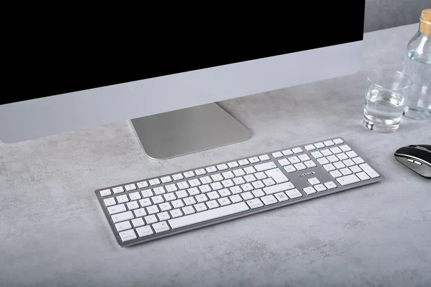 Cherry Kw 9100 Slim - Tastatur Wireless White Qwertz De