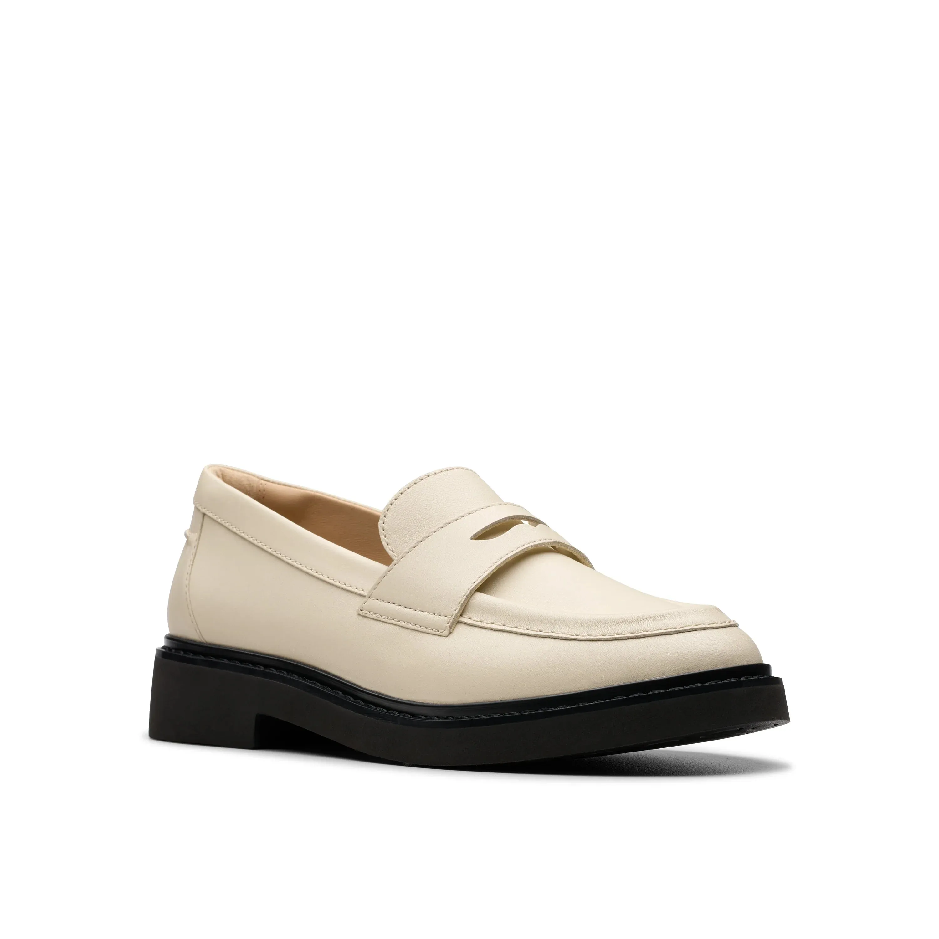 CLARKS | MOCASINES MUJER | SPLEND EDGE CREAM LEATHER | BEIGE