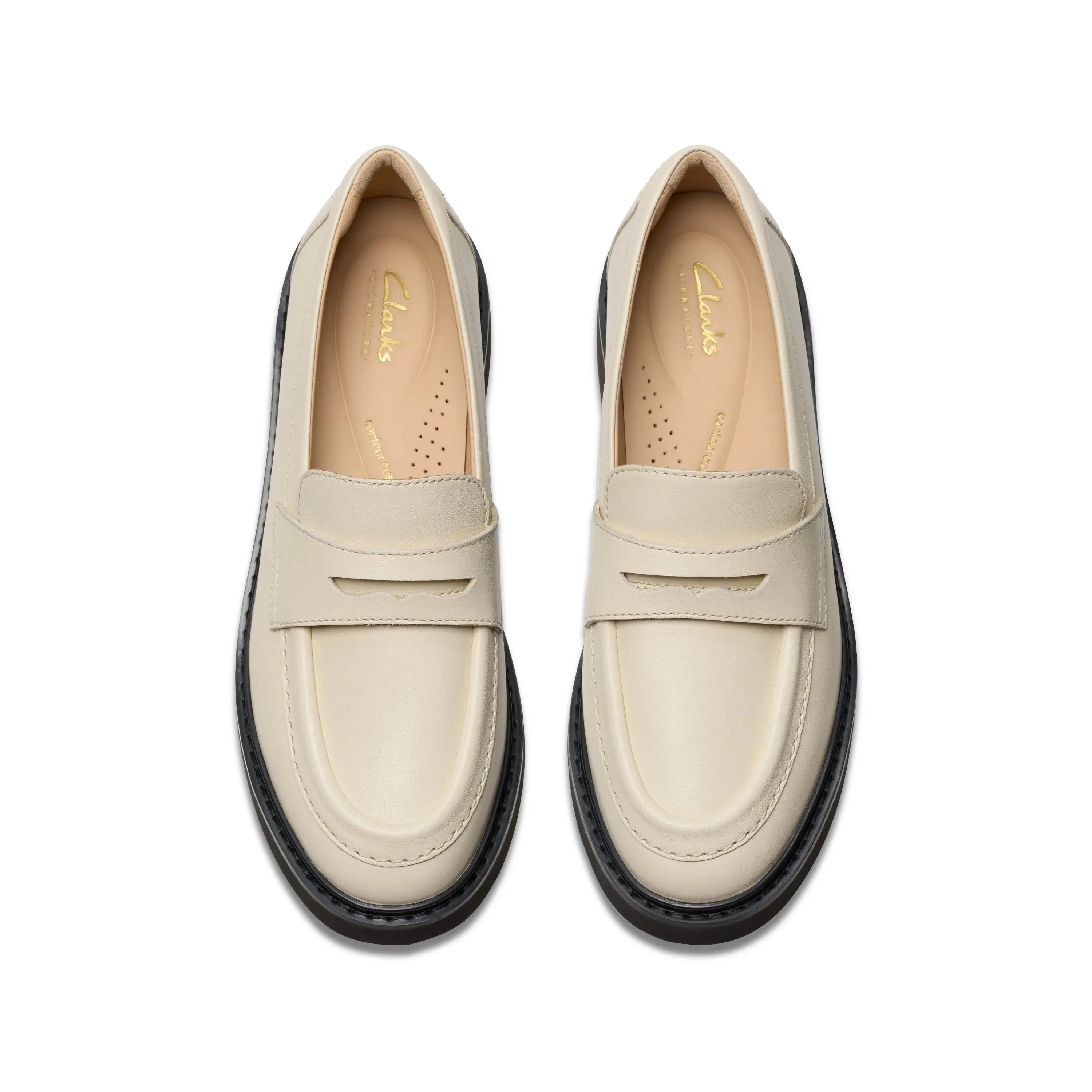 CLARKS | MOCASINES MUJER | SPLEND EDGE CREAM LEATHER | BEIGE