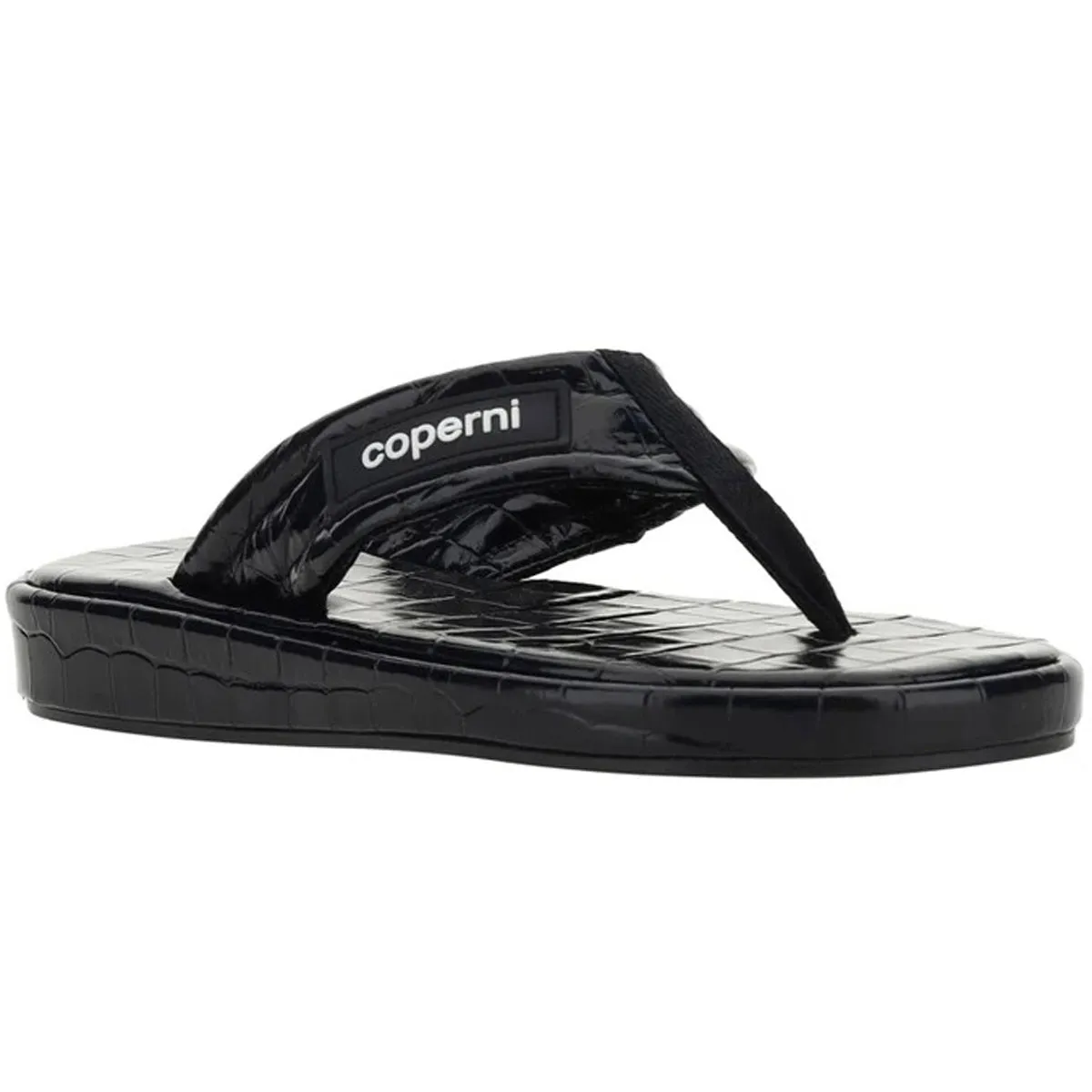 Croco Branded Flip Flop