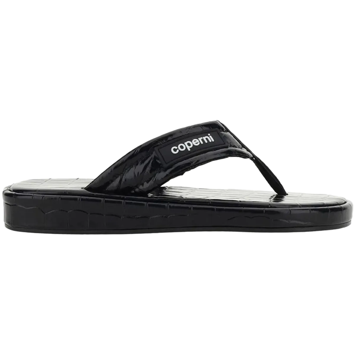 Croco Branded Flip Flop