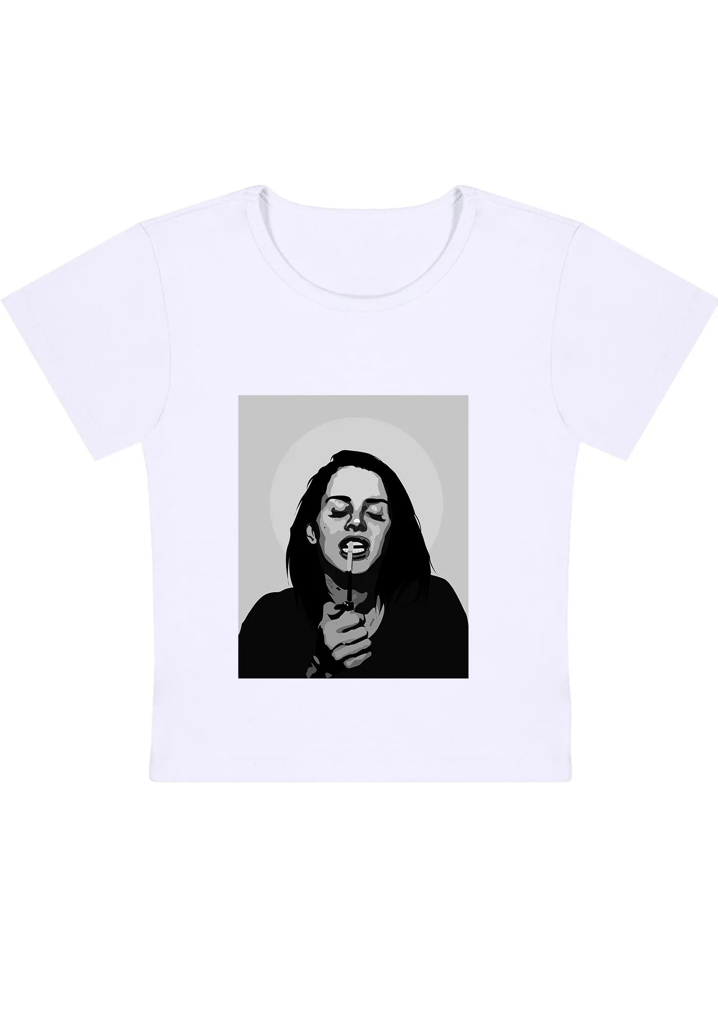 Curvy Lana Smoking Baby Tee