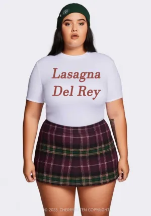 Curvy Lasagna Del Rey Y2K Baby Tee Cherrykitten
