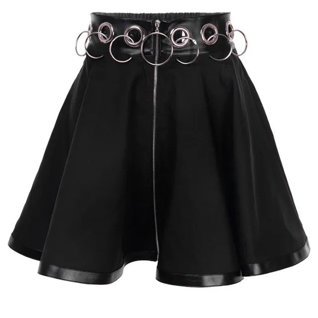 Dark gothic steampunk Women's mini skirt