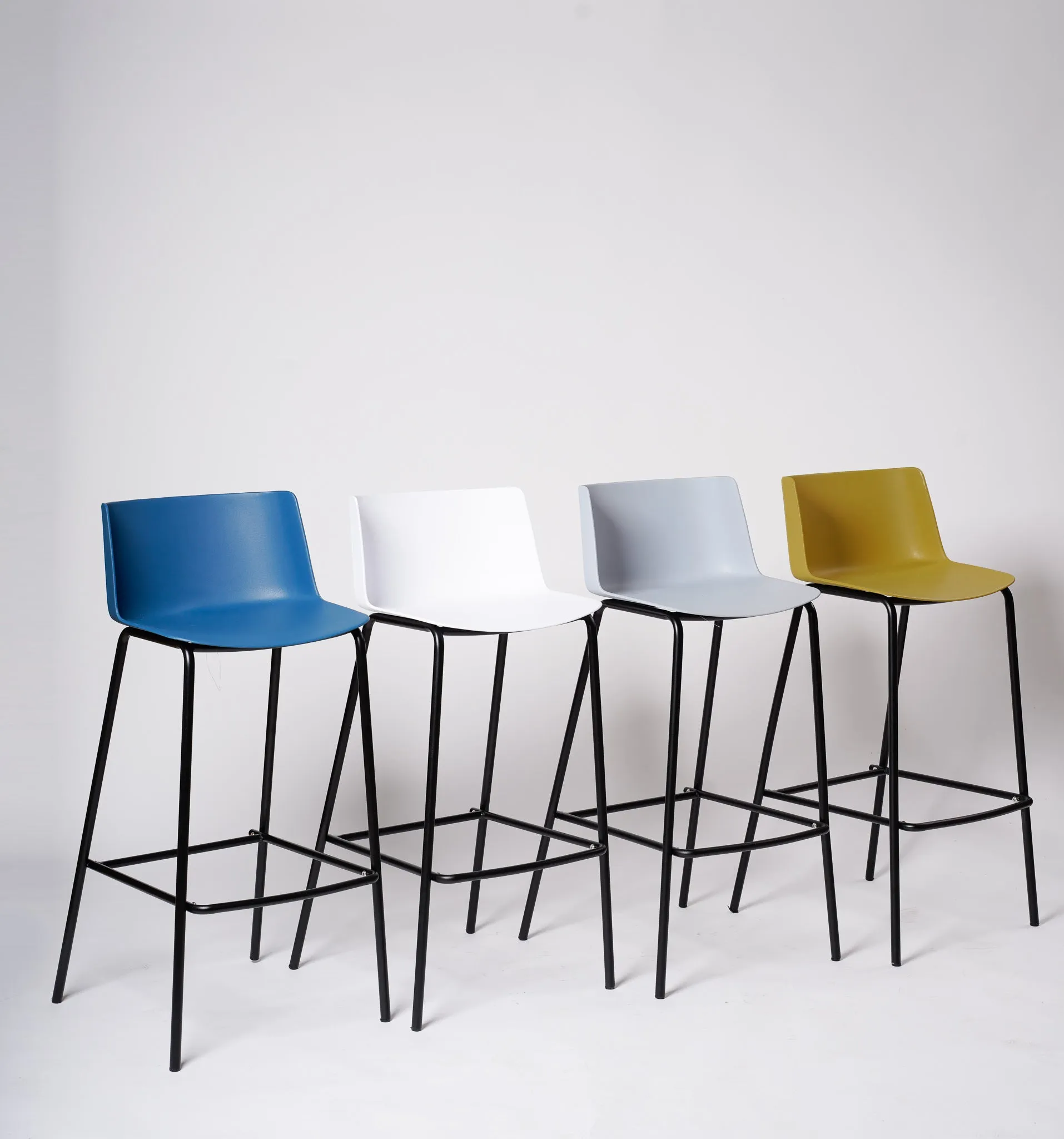 Emma Bar Stool Chair-White