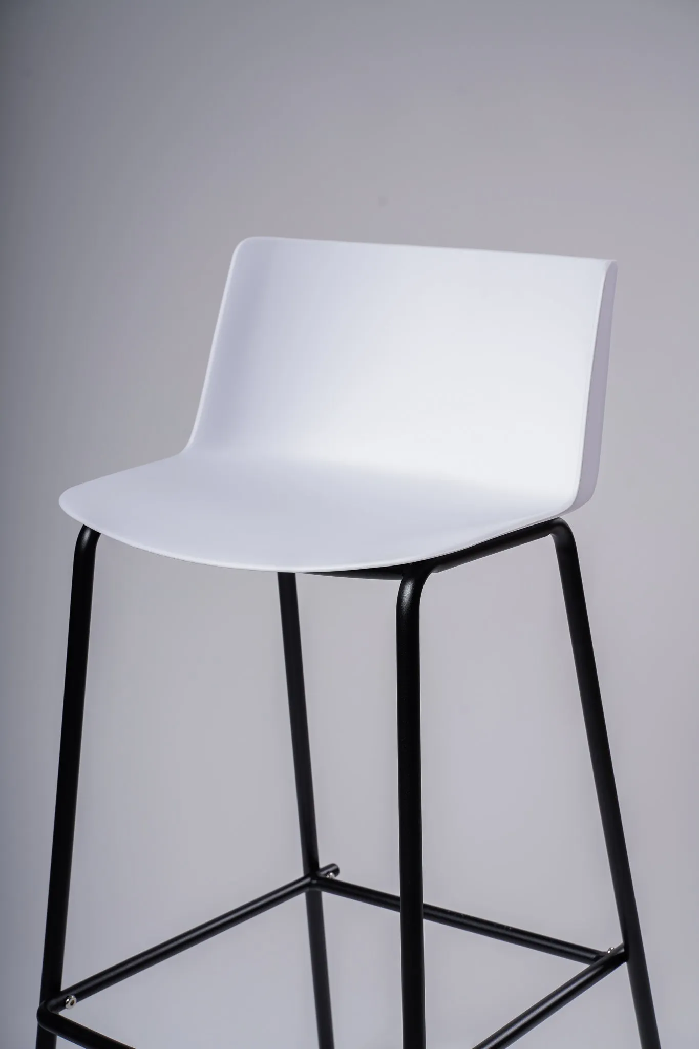 Emma Bar Stool Chair-White