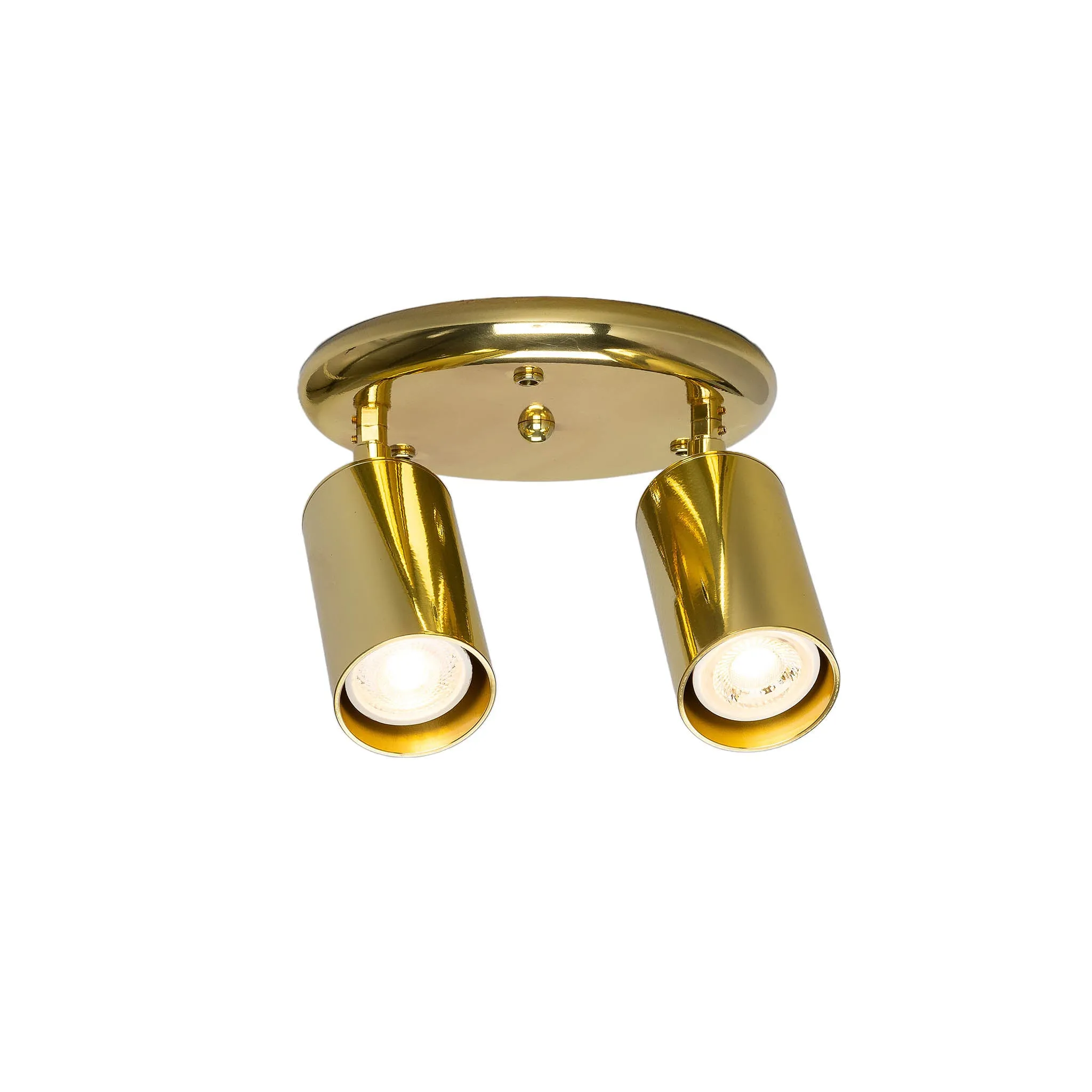 Evanston brass 2-spotlight | satin brass
