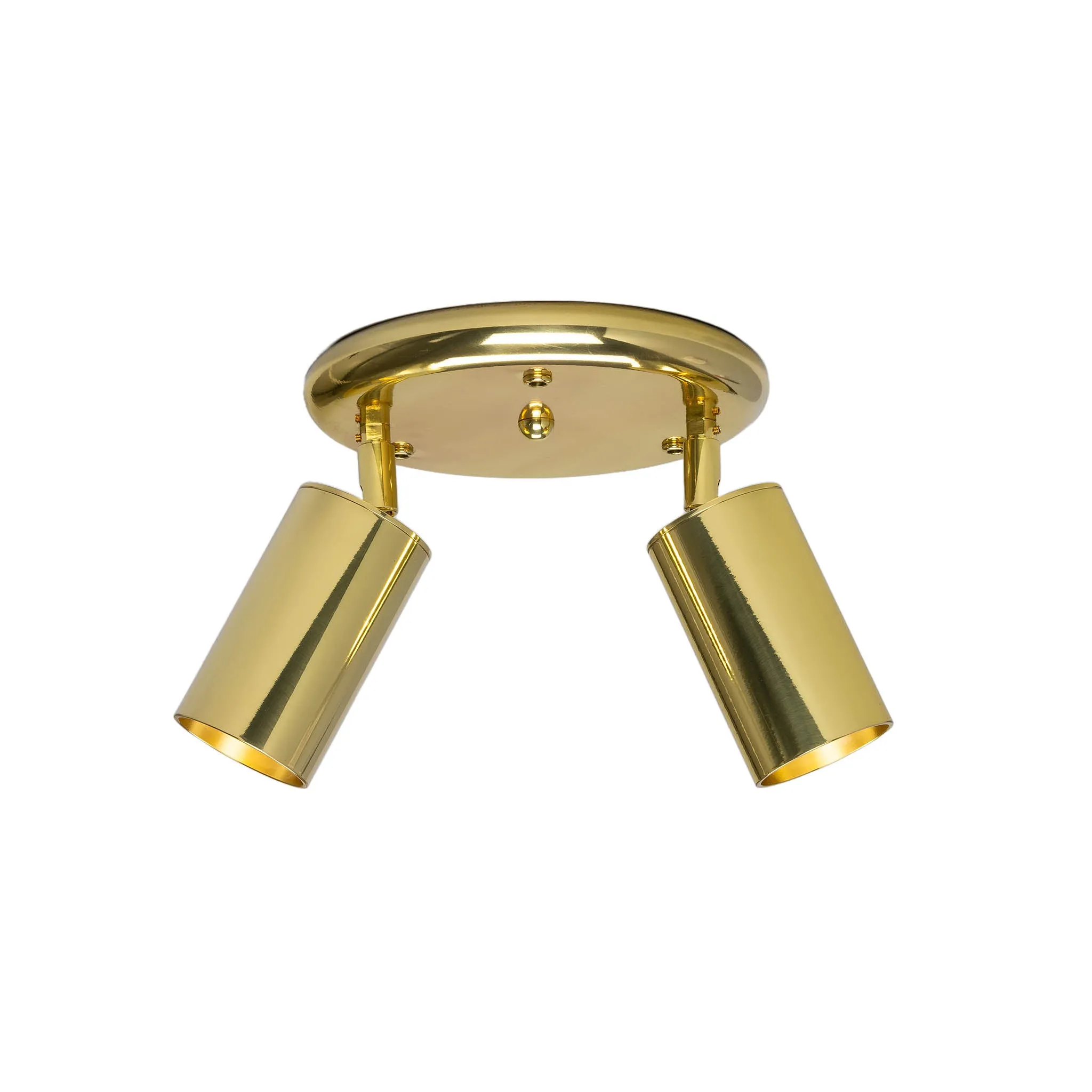 Evanston brass 2-spotlight | satin brass