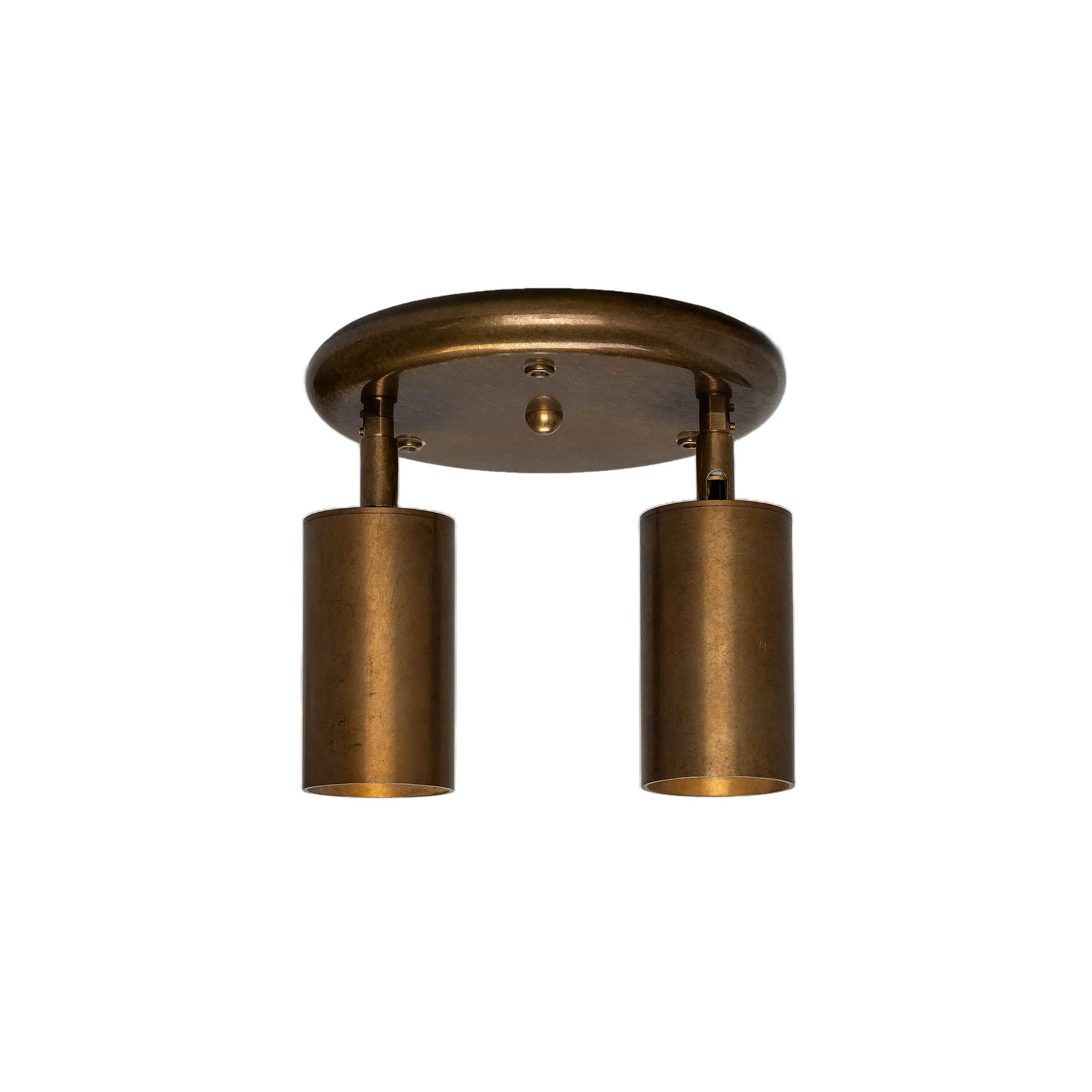 Evanston brass 2-spotlight | satin brass