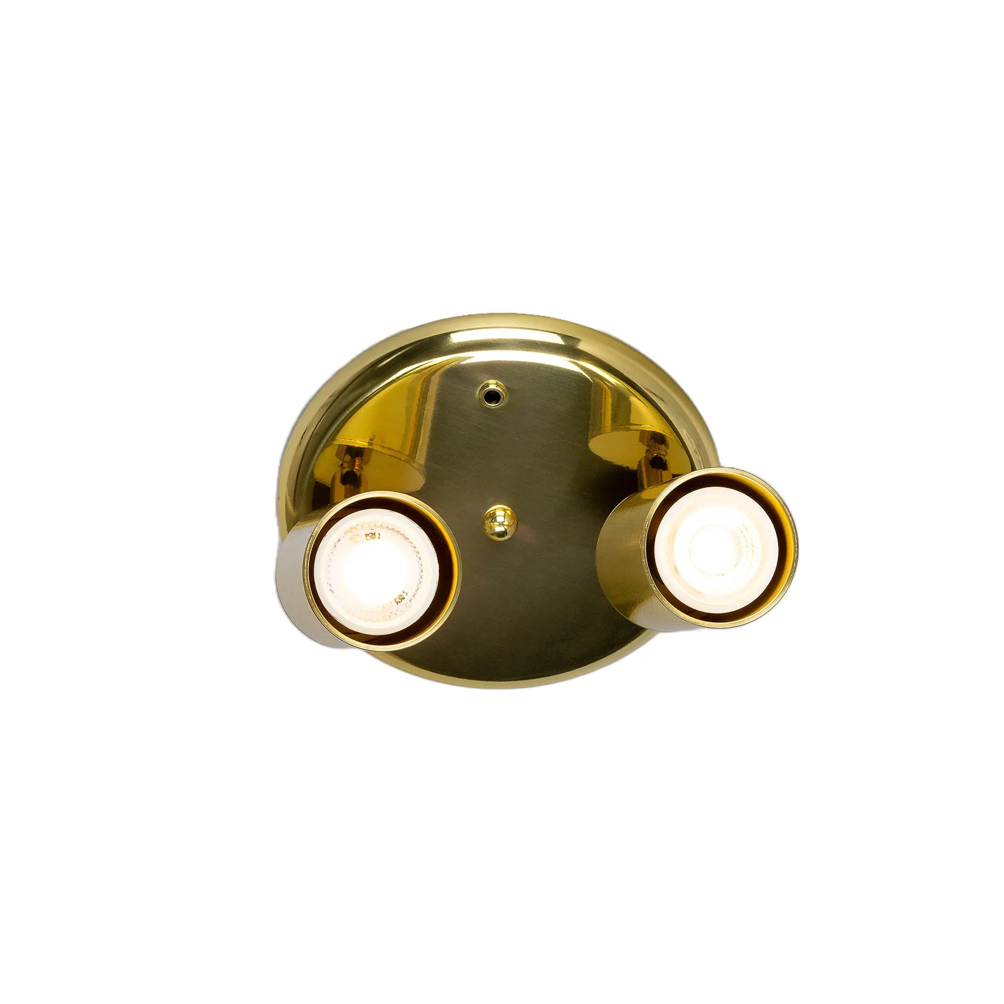 Evanston brass 2-spotlight | satin brass