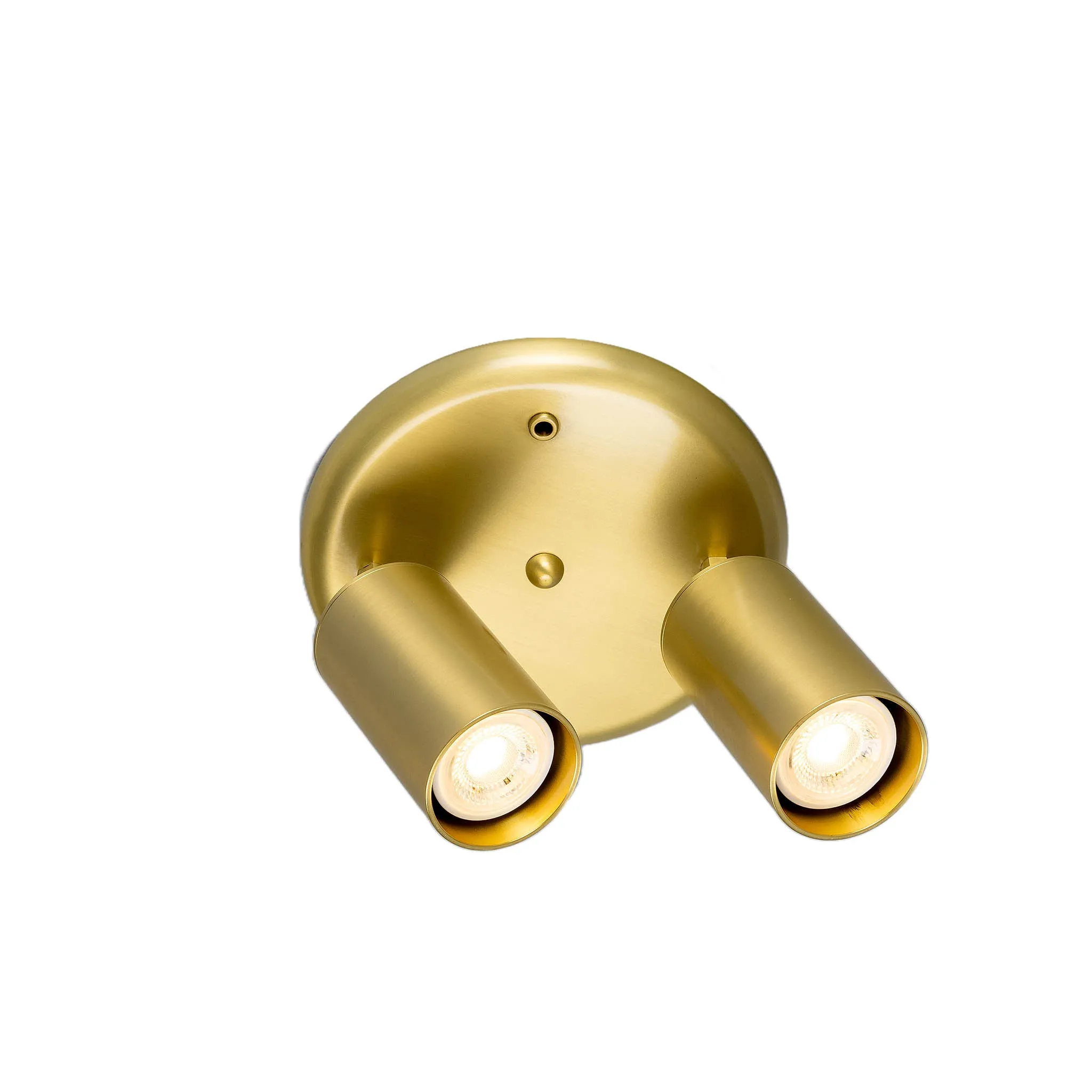 Evanston brass 2-spotlight | satin brass
