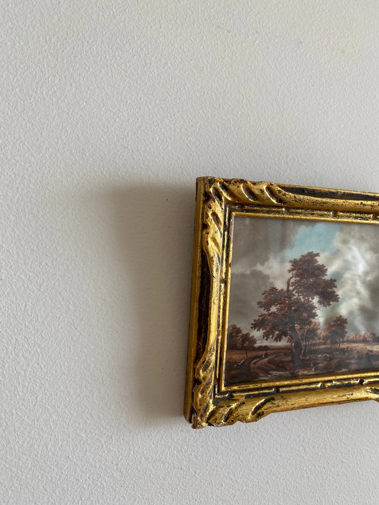 Impression sur tissu Ruisdael cadre doré