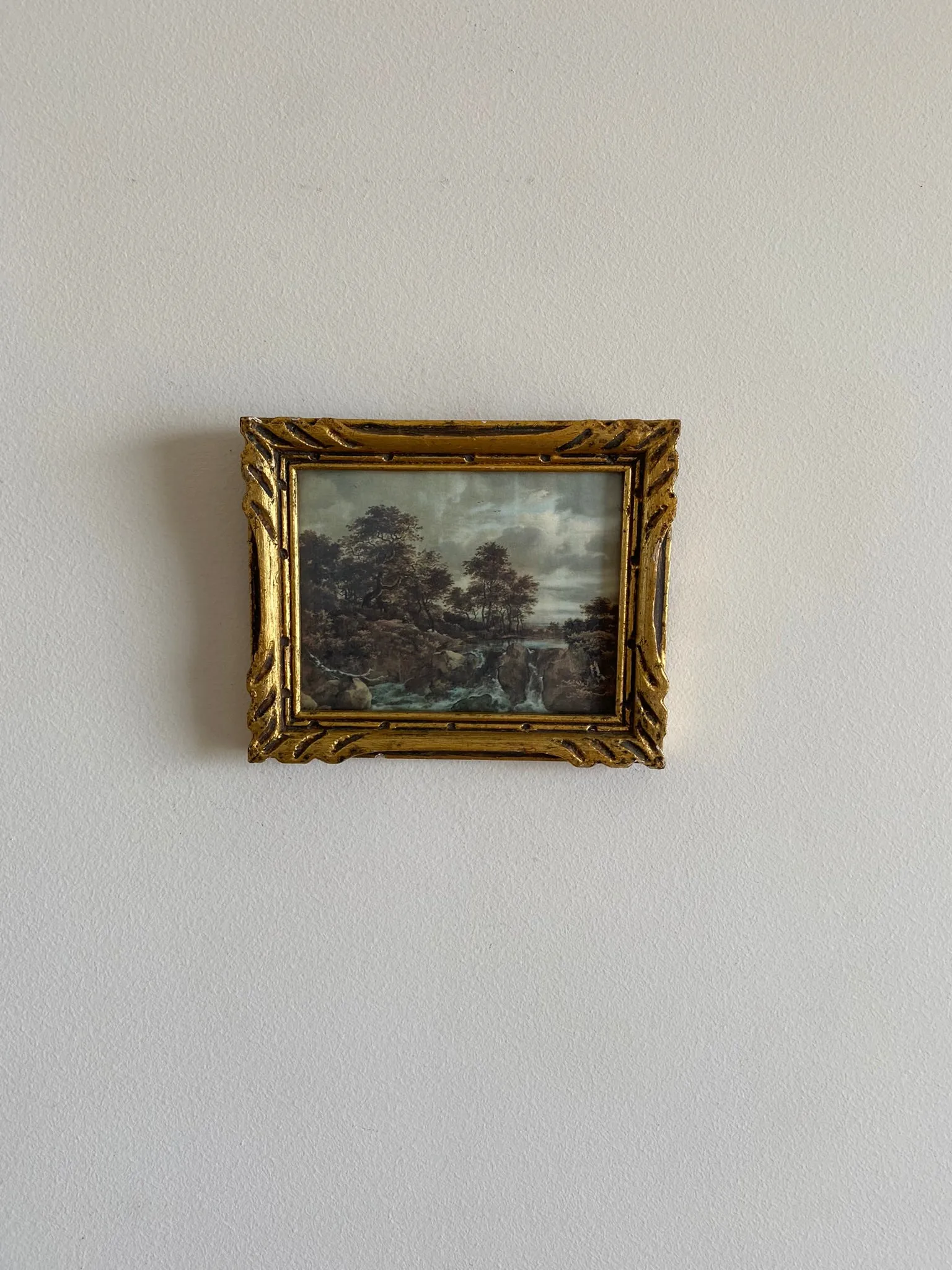 Impression sur tissu Ruisdael cadre doré