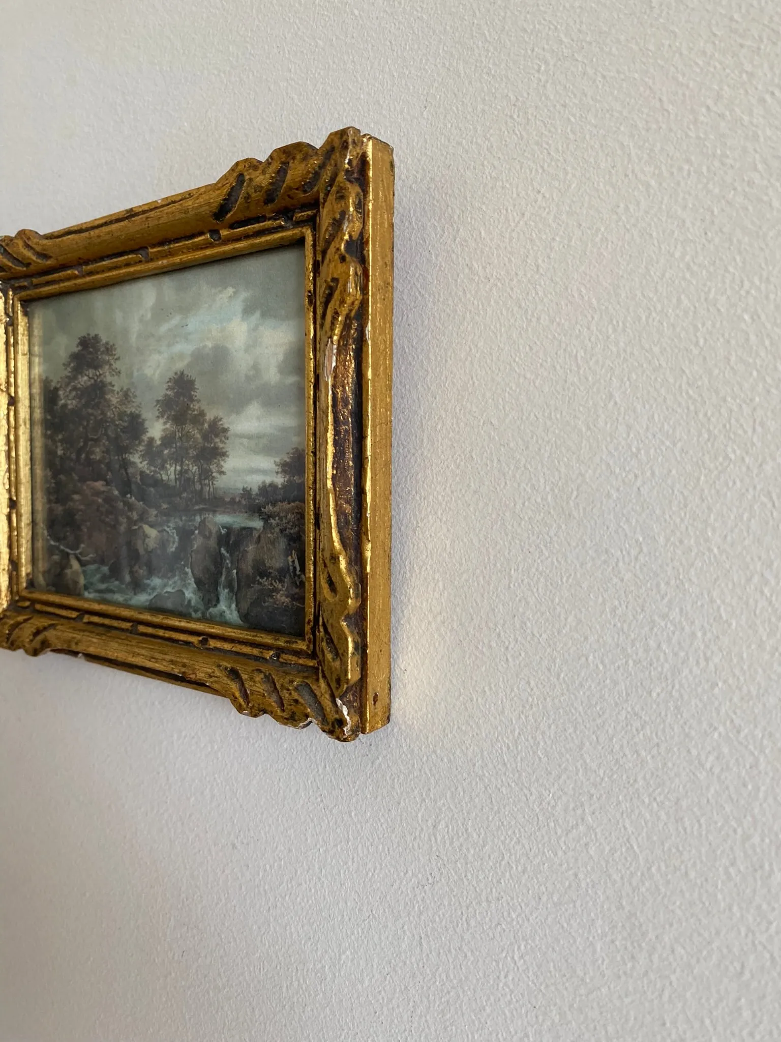 Impression sur tissu Ruisdael cadre doré