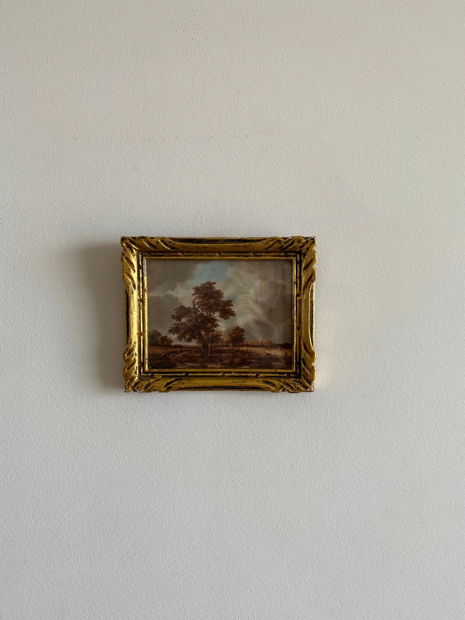 Impression sur tissu Ruisdael cadre doré