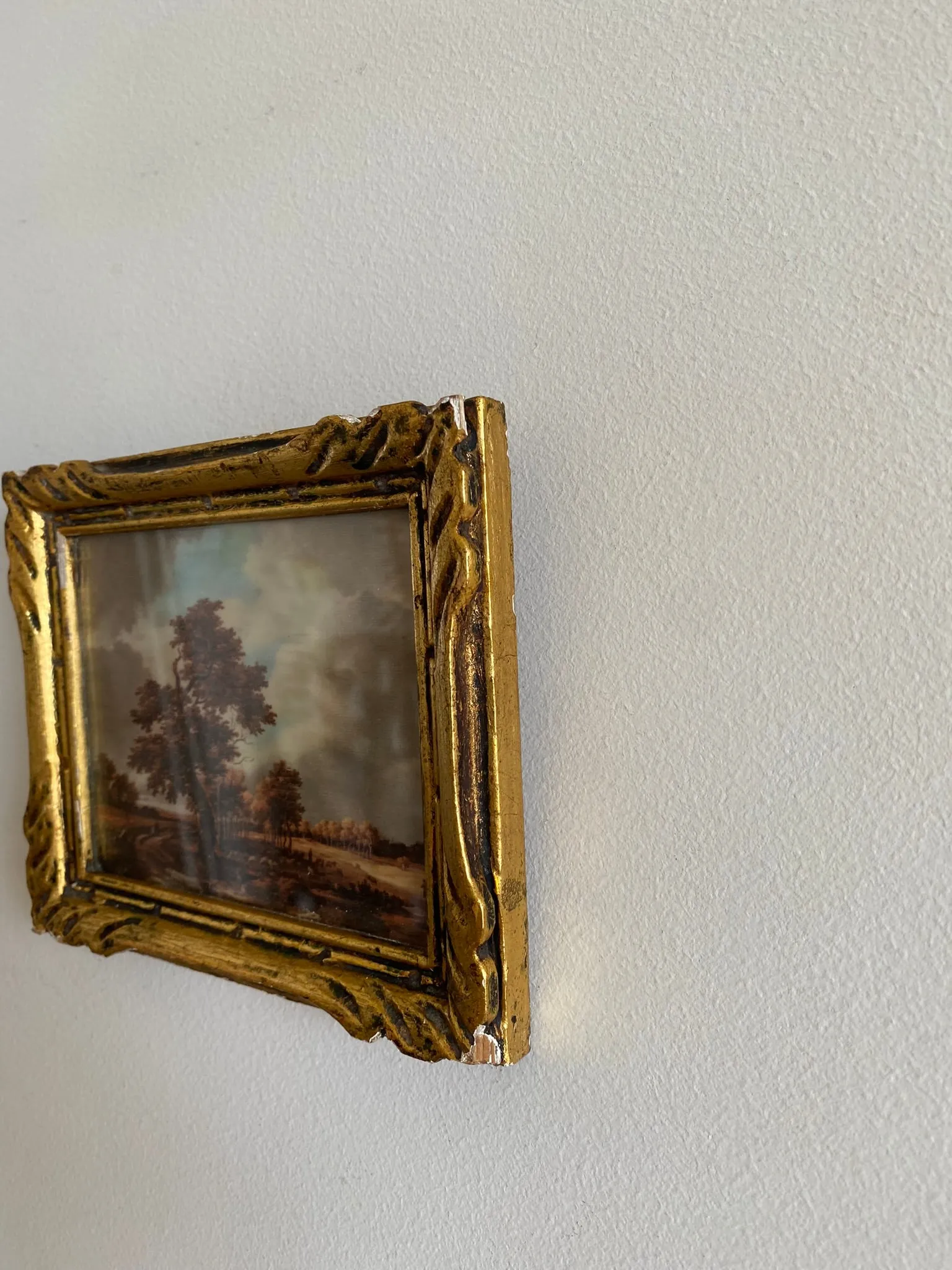 Impression sur tissu Ruisdael cadre doré