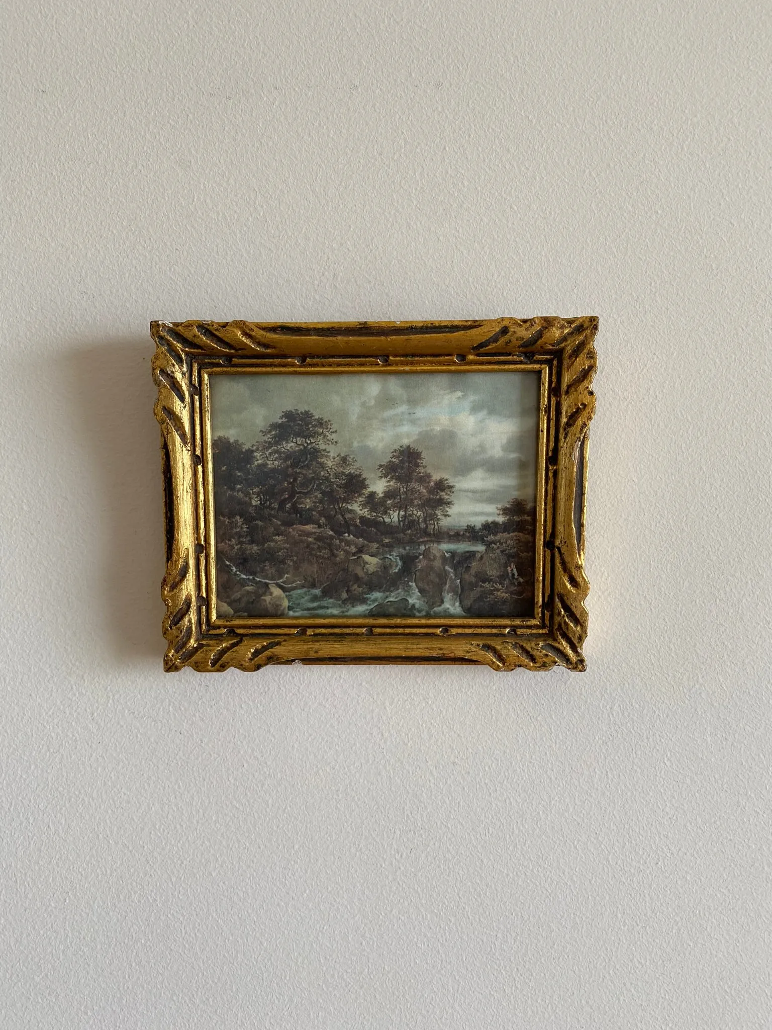 Impression sur tissu Ruisdael cadre doré
