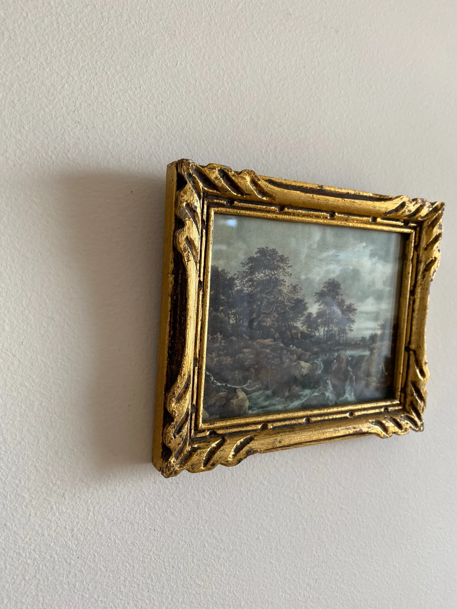 Impression sur tissu Ruisdael cadre doré