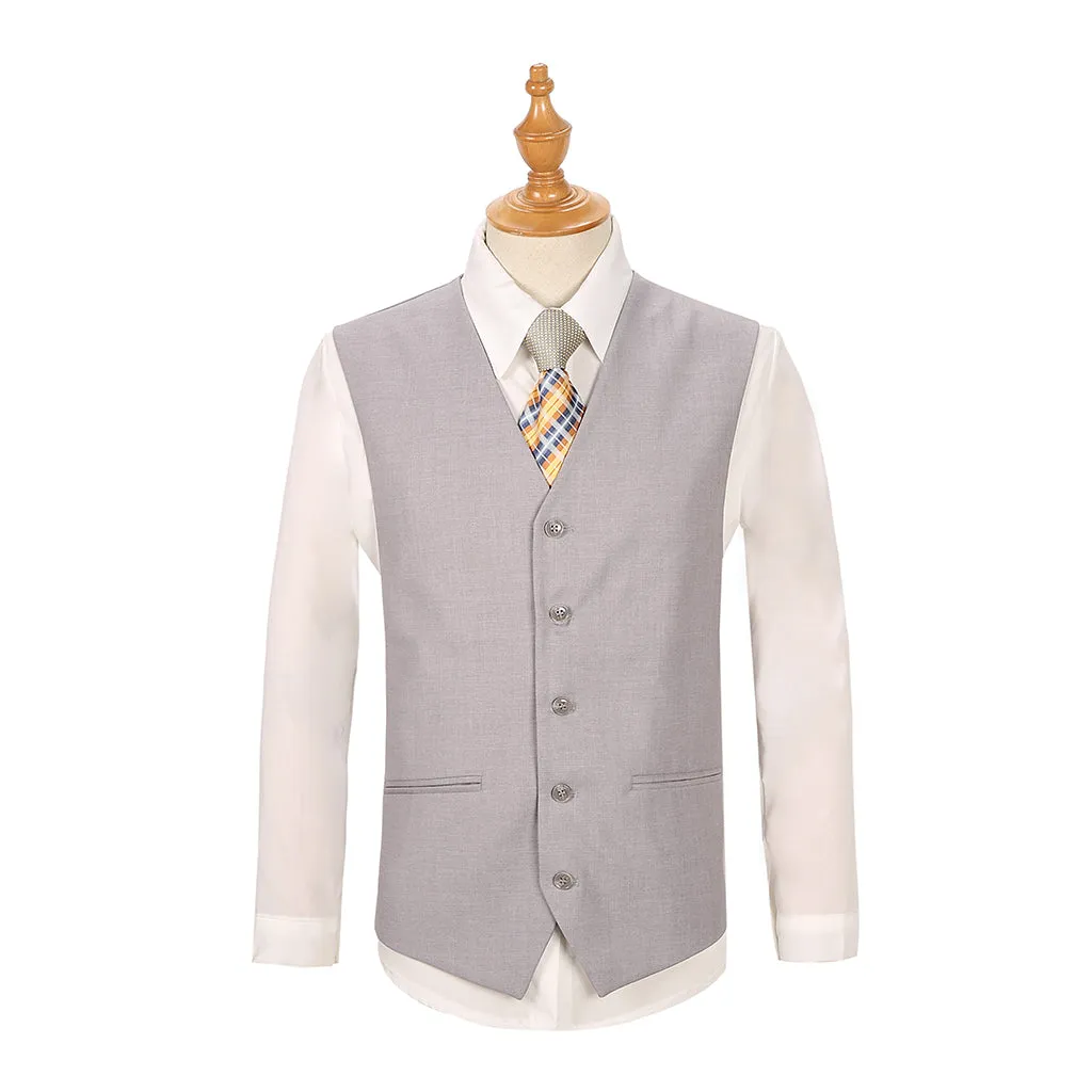 Joseph Michael Slim Fit Sharkskin Vested Suit, Sand