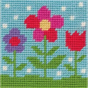 Kit Bordado Petit Point Flora Anchor