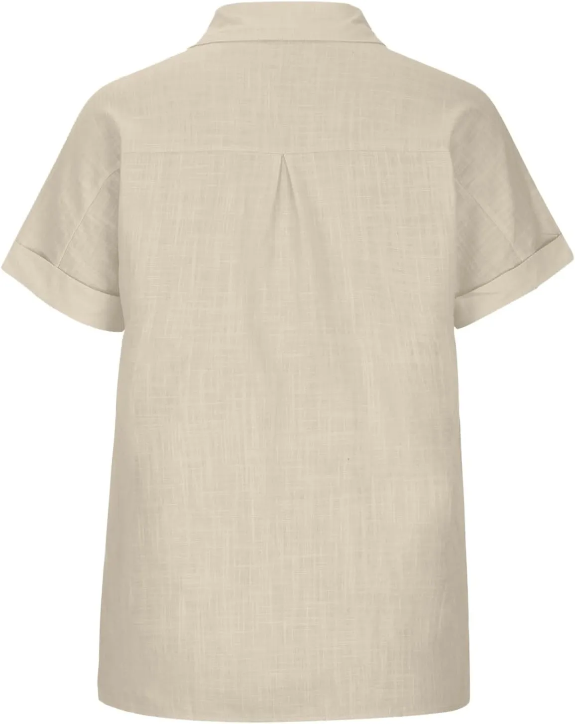 Linen Button Down Shirt Women 2025 Casual Short Sleeve Button Collared Daily Top Blouse Bathing Suit Cover Ups Tops