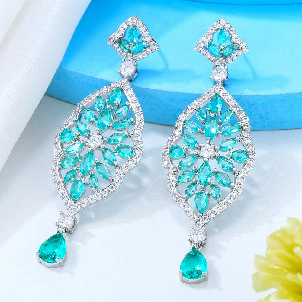 Luxury Cute Shiny Pendant Earrings For Gorgeous Fashion Women Bridal Earring