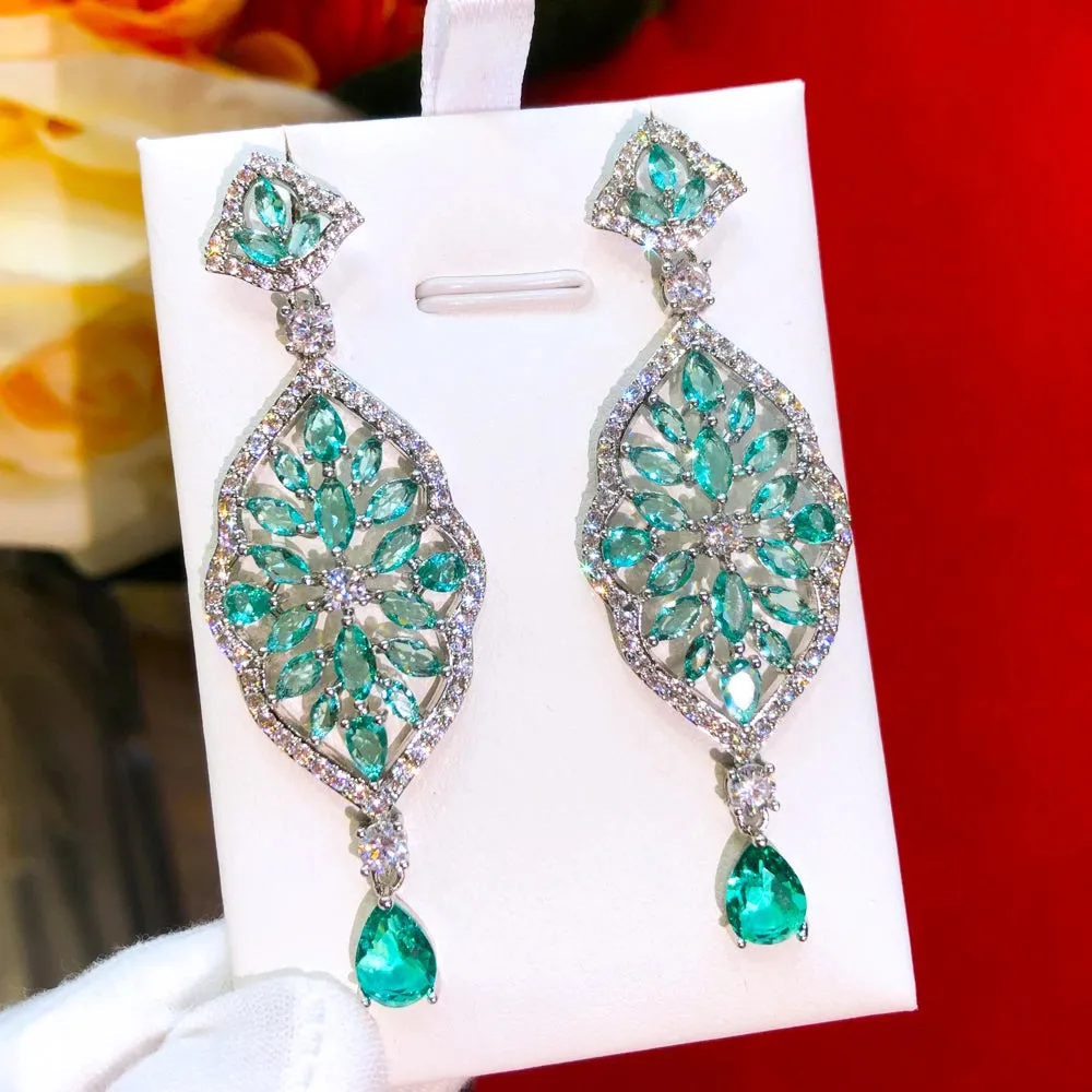Luxury Cute Shiny Pendant Earrings For Gorgeous Fashion Women Bridal Earring