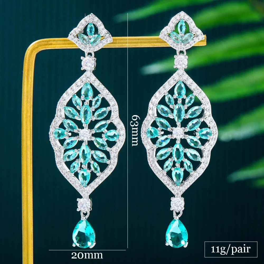 Luxury Cute Shiny Pendant Earrings For Gorgeous Fashion Women Bridal Earring
