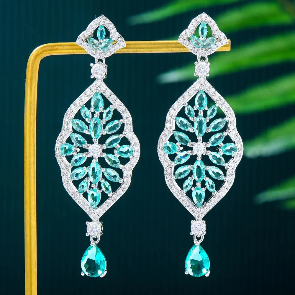 Luxury Cute Shiny Pendant Earrings For Gorgeous Fashion Women Bridal Earring