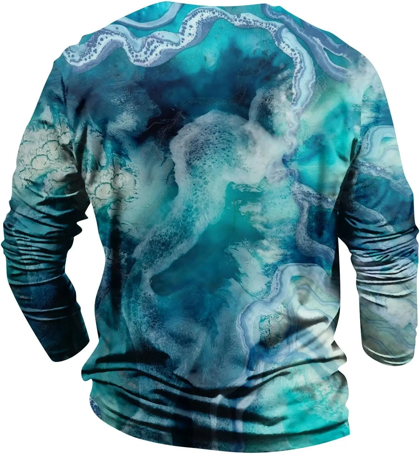 Men's 2023 Autumn Casual T Shirt Graphic Abstract Long Sleeve Print Fashion Shirts Designer Vintage Blouse Tops